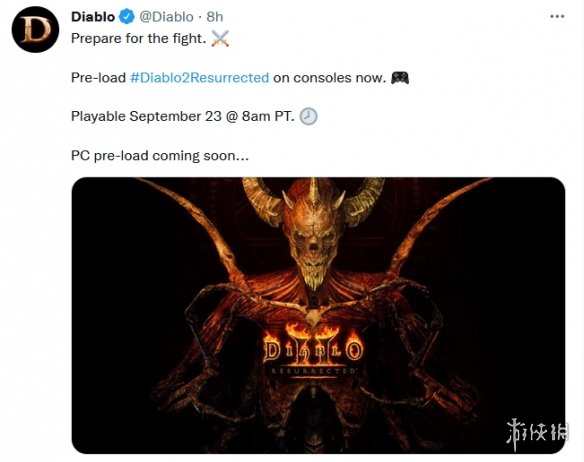 《暗黑破坏神2：重制版》主机预载开始 23日晚正式开放