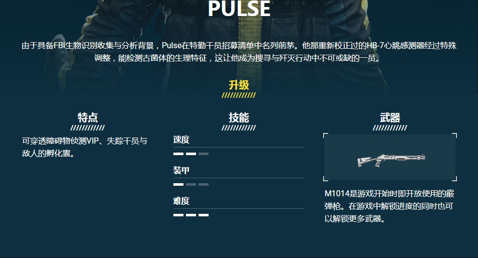 《彩虹六号:异种》PULSE干员介绍