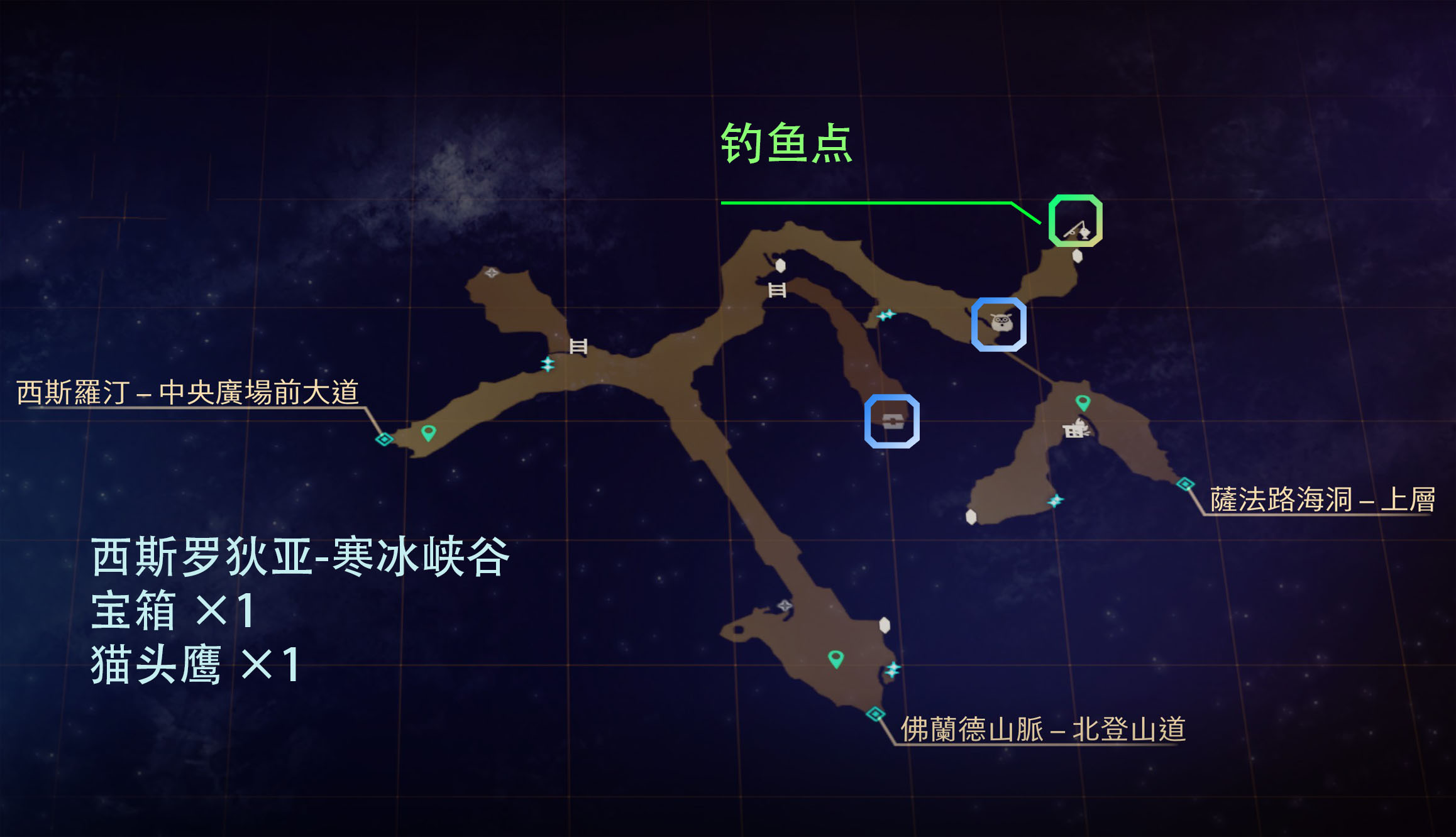 《破晓传说》西斯罗狄亚全宝箱猫头鹰位置介绍