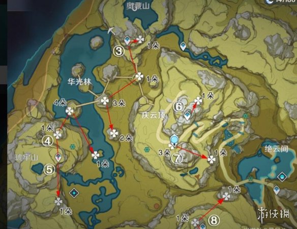 《原神》清心采集点有哪些?清心地图位置分布一览