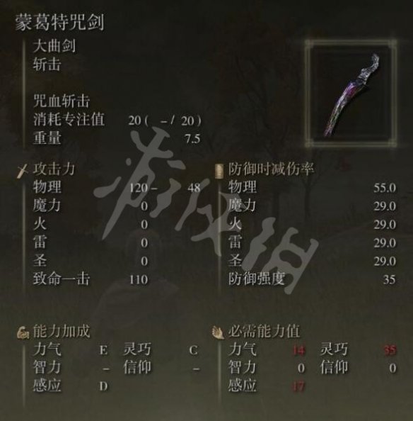 《艾尔登法环》蒙葛特咒剑怎么拿?蒙葛特咒剑位置分享