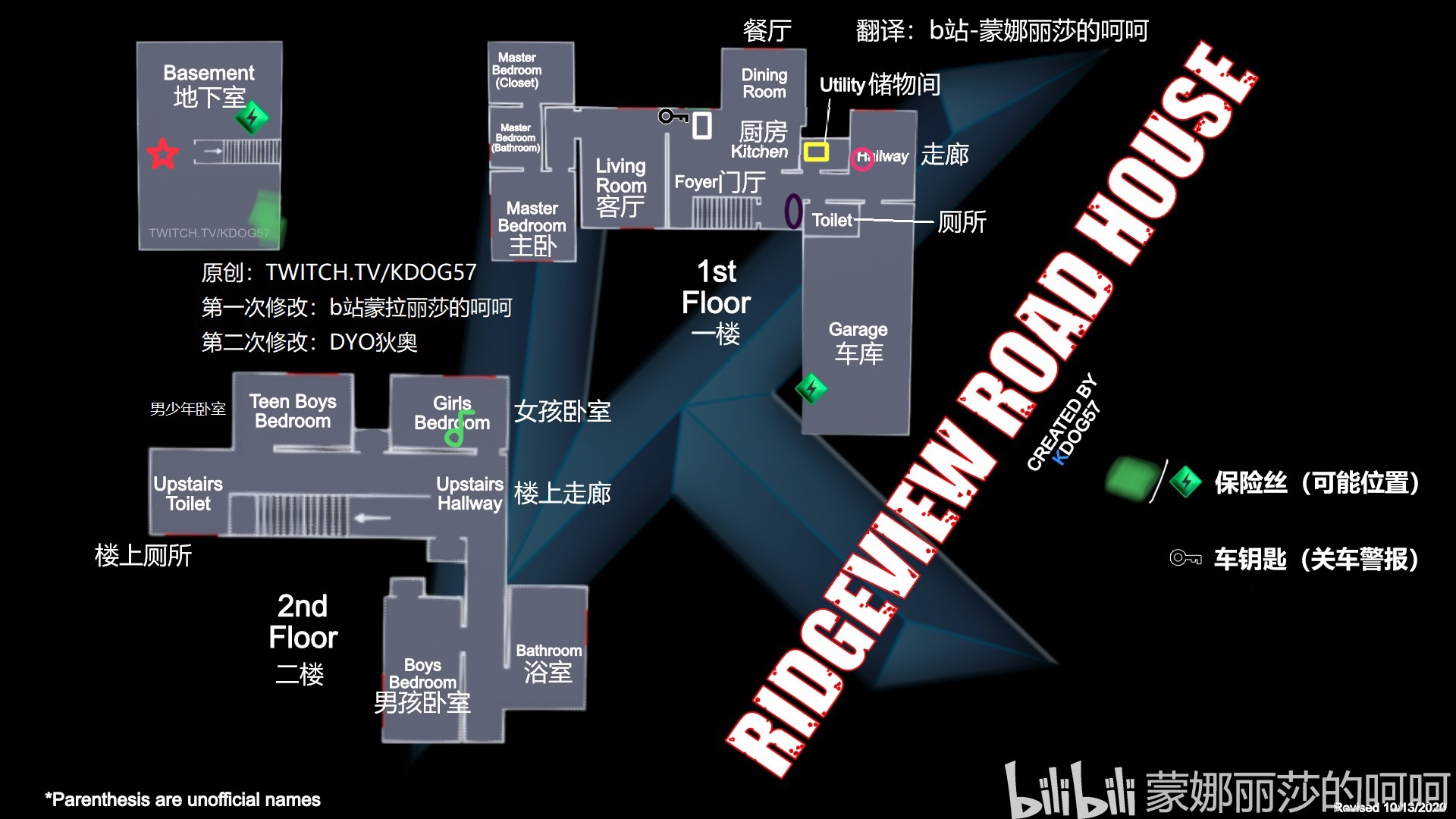 《恐鬼症》游戏地图分布详细分析