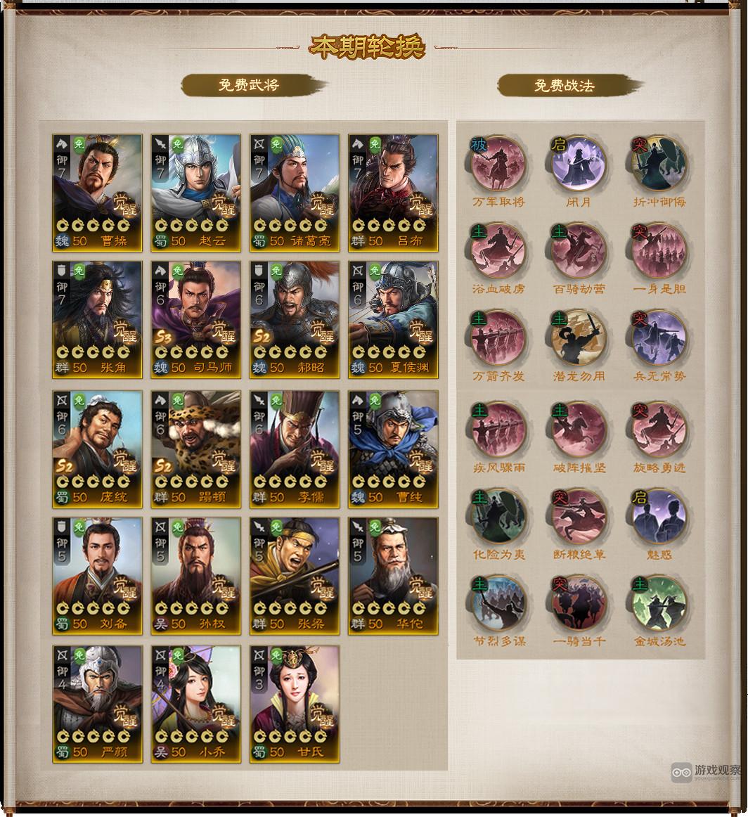 三国志战棋版半周年天梯比武争锋改动一览