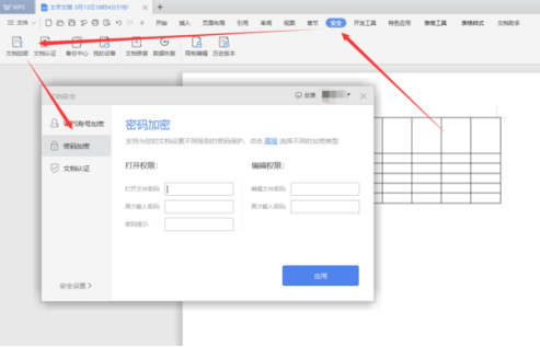 wps加密码怎么设置?
