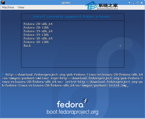 Linux通过BFO安装Fedora的步骤