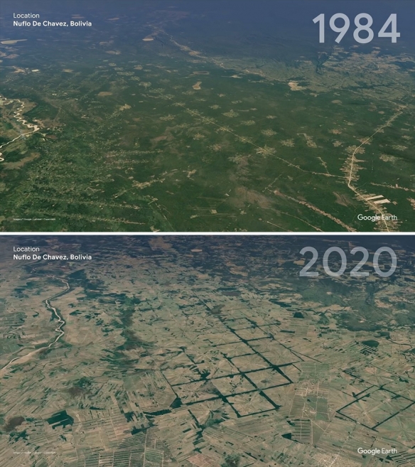 40年会有多大的变化？谷歌地球对比地球40年差异