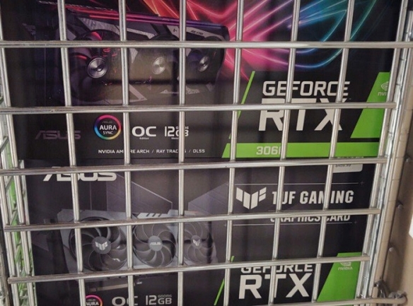 RTX3060非公版显卡零售库存曝谍照：或低于500美元！