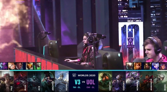 S10：V3 0：1 UOL 卡萨丁独秀成神 UOL中单杀死比赛