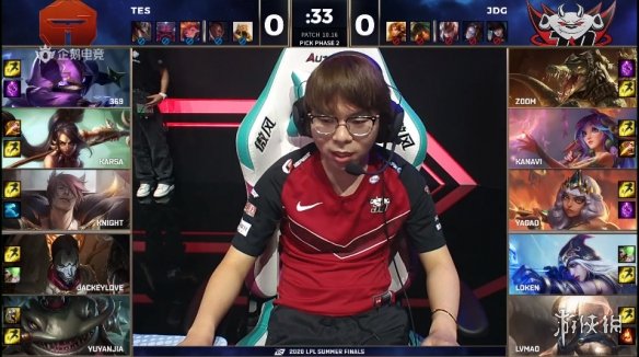 JDG VS TES JDG前期优势龙团一波葬送 TES先下一城！