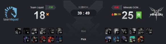 Ti9：绝活TB难敌米拉娜神箭，Mineski战平Liquid
