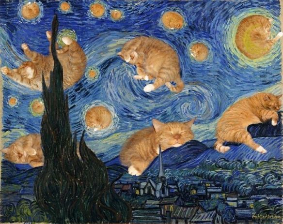 毫无违和感！俄罗斯艺术家 把肥肥的橘猫画进名画