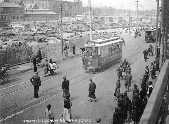 1924年上海舟山路菜市场略显寒酸！珍贵的上海老照片