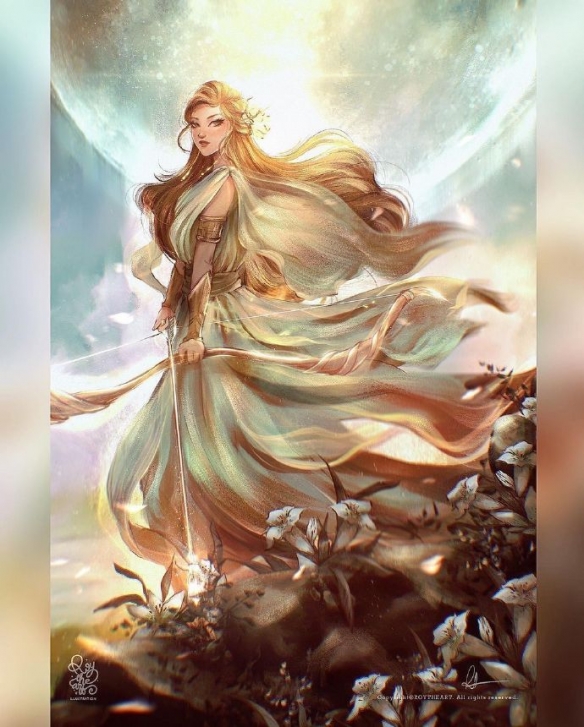 圣母光环！女神化迪士尼公主：超唯美画风！置身神话！