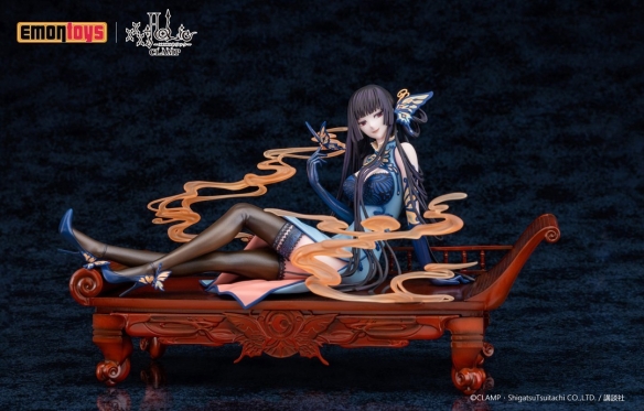 《xxxHOLiC》壹原侑子手办！身着蓝色旗袍美艳迷人