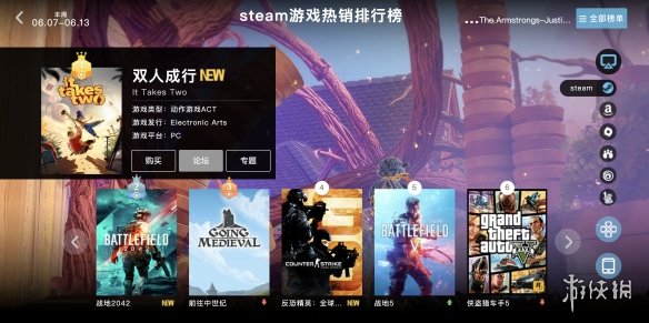 06.07-06.13全球游戏销量榜：《战地2402》强势崛起