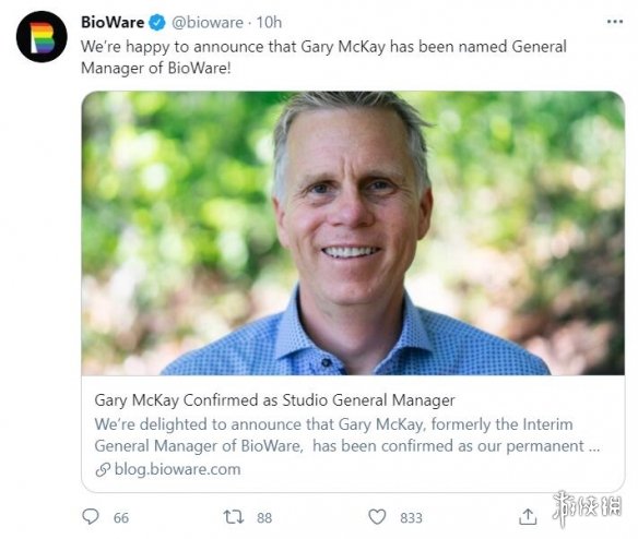 Gary McKay担任Bioware新总监 曾负责开发《FIFA》