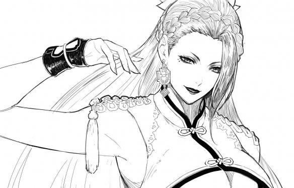《拳皇15》曝光“梁”角色原画：师娘性感妖艳美如画！