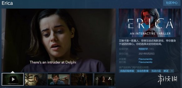 前PS独占、真人惊悚互动电影《艾丽卡》Steam好评！