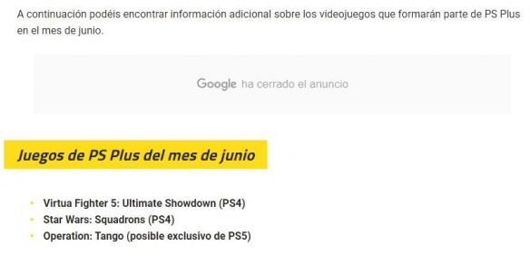 索尼PSN 6月会免游戏曝光！2个新游戏+《战机中队》