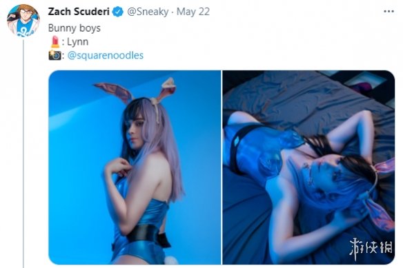 《英雄联盟》女装大佬Sneaky新作！黑丝兔女郎欲罢不能