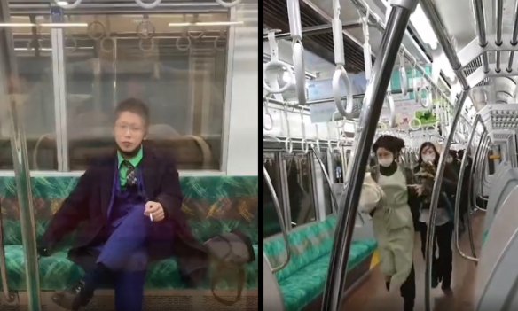 东京地铁突发恶意伤人事件：嫌犯装扮酷似小丑引热议！