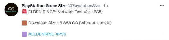《艾尔登法环》PS5封测版本下载体积曝光！不到7GB