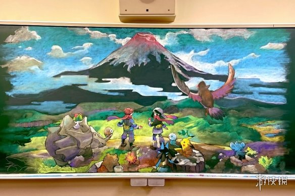 人家的老师！日本老师画《宝可梦》黑板报献给毕业生