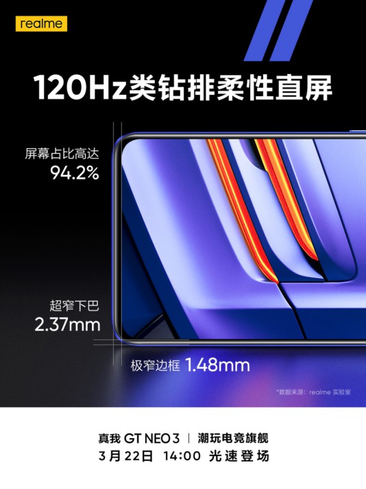 性价比不输Redmi 真我Realme GT Neo3对标红米K50
