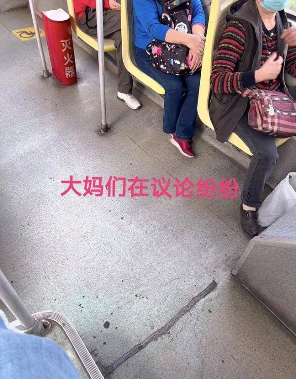 女子穿开叉裙坐公交被大妈议论：开叉这么高 有伤风化！