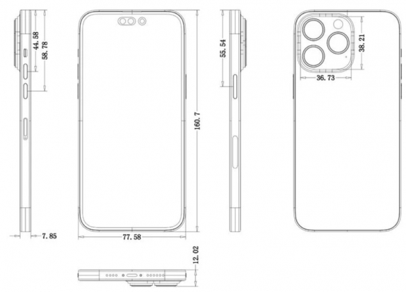 曝料：iPhone14 Pro系列原理图流出！超大相机模组！