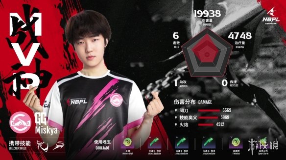 《永劫无间》S1常规赛第四场 GG21分妖刀姬伤害爆炸