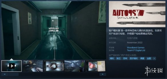 恐怖重口味模拟游戏《尸检模拟器》11月正式发售