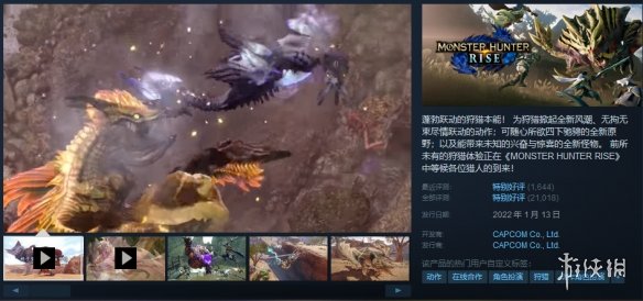 Steam每日特惠:《怪猎：崛起》史低 《骑士精神2》打折