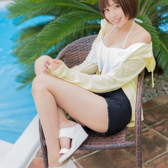 肤白貌美大长腿，身材性感惹火！岛国美女模特sayuki