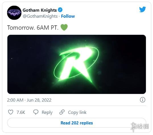 《哥谭骑士》官推发布预热视频：罗宾预告片明日公布？