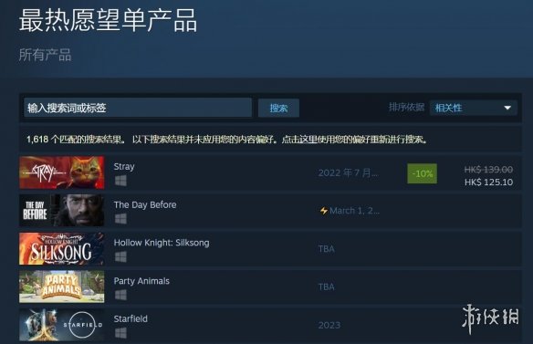 愿望单榜第一！Steam玩家最想要的竟是一款猫猫游戏