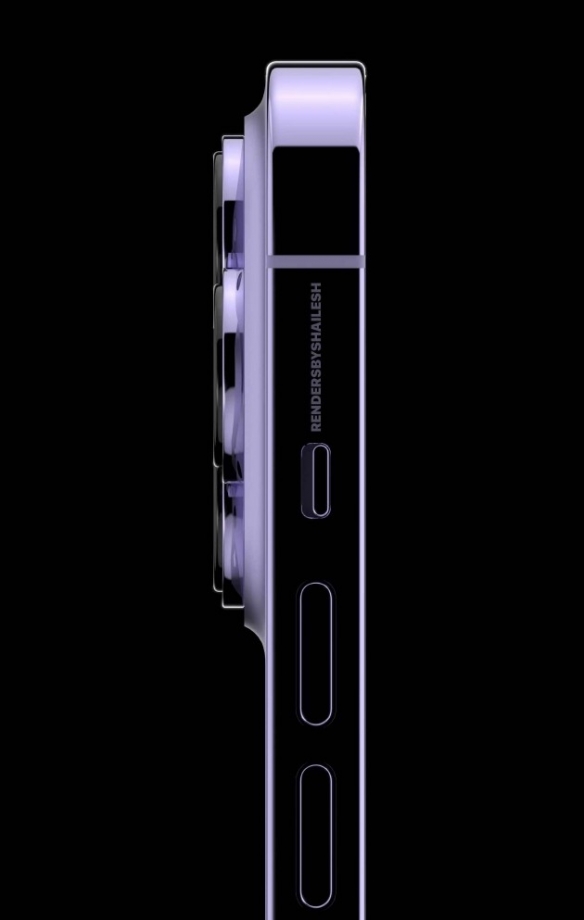 iPhone14 Pro紫色渲染图曝光 外观变化不大,色彩惊艳