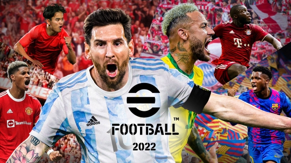 KONAMI好像在努力《实况2022》发售近一年后画面对比
