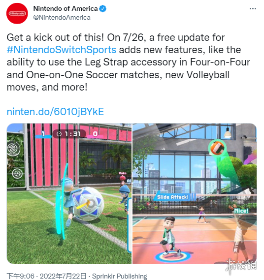 《Switch Sports》首个免费更新将于7月27号推出！