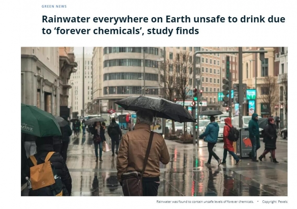 雨水不能喝了！全球雨水都含有毒的“永久性化学品”