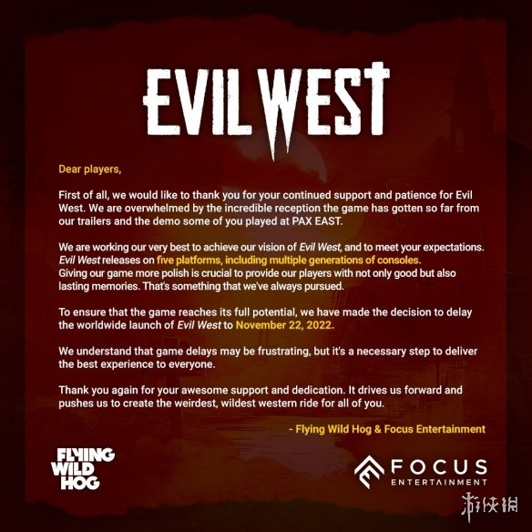 人类vs吸血鬼动作RPG《暗邪西部》推迟至11月发售！
