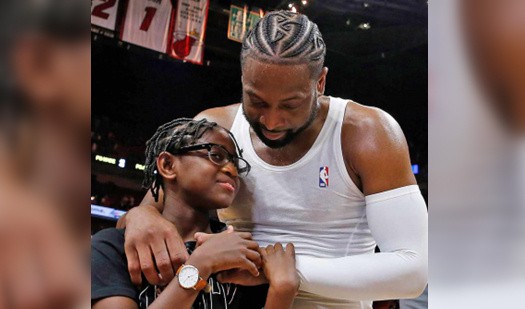 NBA球星韦德15岁儿子更改性别：女性身份得到法律认可