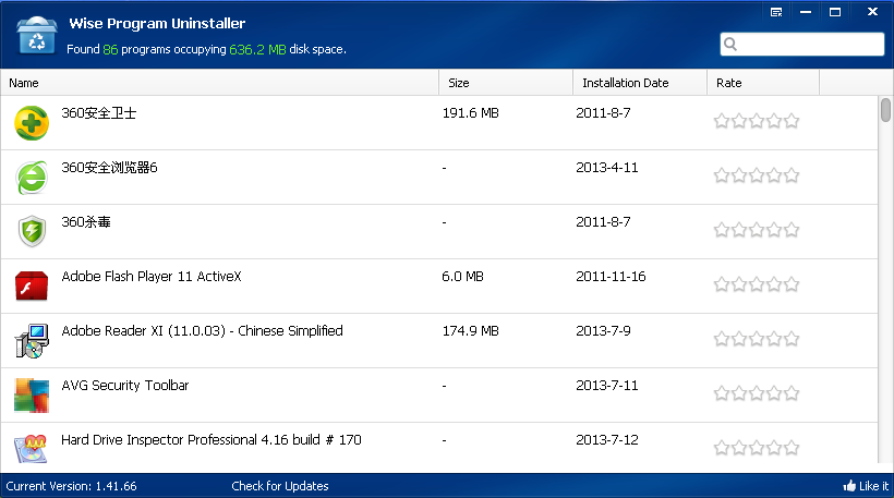 Wise Program Uninstaller 3.0.2软件截图(1)