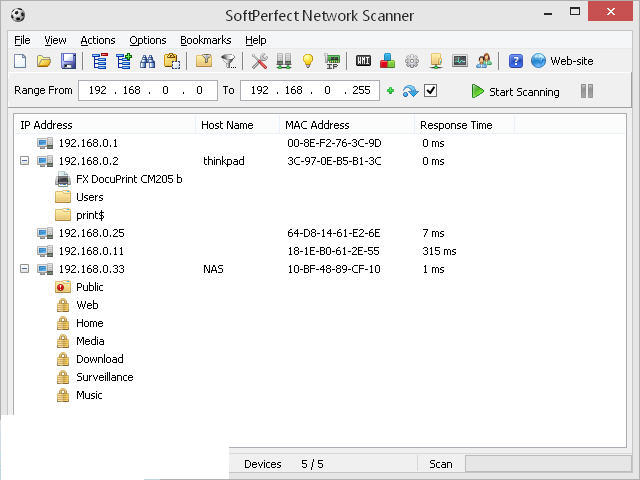 Network Scanner 7.2.0软件截图(1)