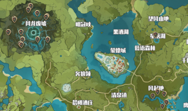原神红色采集物在哪