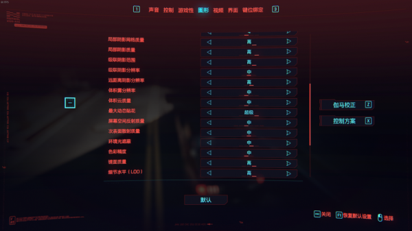 赛博朋克1060怎么设置最好